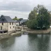photo  l’île située à proximité du moulin renard, avenue chancel au mans (sarthe), est désormais reliée à la terre en raison de l’abaissement du niveau de sarthe. 