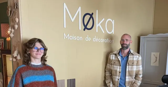 photo  vincent bouhier, créateur de møka maison, et zoë girard, postulante au diplôme national des métiers d’art et du design.  &copy;  ouest france. 