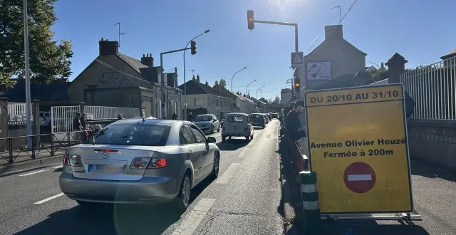 photo  avenue olivier-heuzé, le passage sous la rocade va être fermé à la circulation.  &copy;  le maine libre 