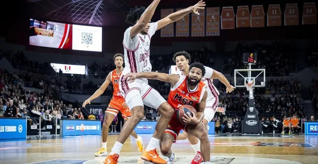 photo  trevor hudgins a été l’un des acteurs majeur de cette rencontre contre la jl bourg.  &copy;  dominique breugnot / ouest-france 