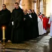 photo les moines de solesmes étaient réunis à la cathédrale du mans pour célébrer les 150 ans de la mort de dom guéranger.