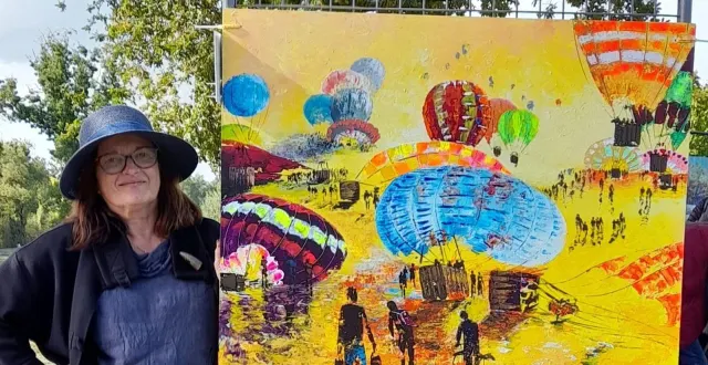 photo  l’artiste peintre myriam rougemaille.  &copy;  co 