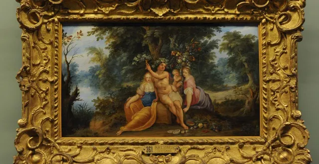 photo  angers, musée des beaux-arts, 15 janvier 2011. le tableau de francken 