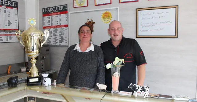 photo  le couple maillard, tous les deux récompensés lors du championnat d’europe de boudin blanc.  &copy;  ouest-france 