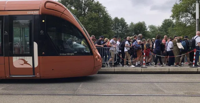 photo  le tramway ne circulera pas aux abords d’antarès ce mardi 21 octobre 2025.  &copy;  archives : le maine libre 