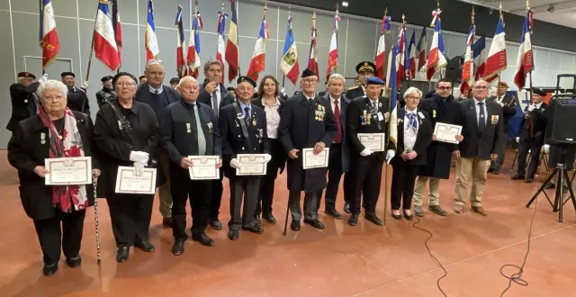 photo  les médaillés lors du congrès des acpg de l’orne à argentan.  &copy;  ouest-france 