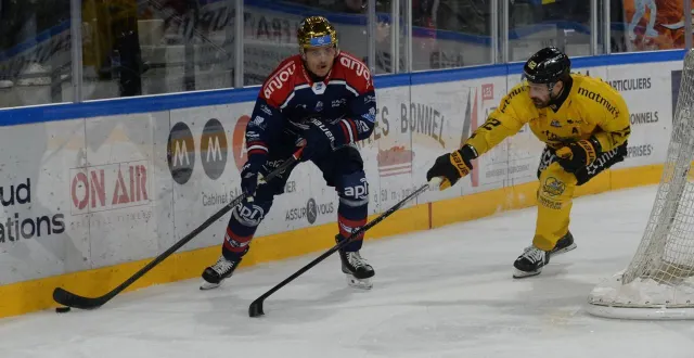 photo  sami tavernier (à gauche) venait de commencer sa deuxième saison au sein des ducs d’angers.  &copy;  co - jérôme hurstel 