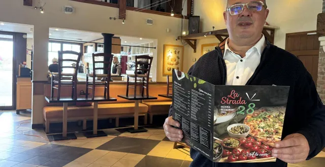 photo  christophe hamel ouvre ce mardi 21 octobre la strada 28 à cerisé (orne).  &copy;  ouest-france 