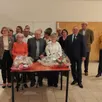photo dimanche midi, au do rai mi, c’était le repas des aînés où les deux doyens centenaires ont été mis à l’honneur.