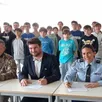 photo  les élèves de la classe de défense et de sécurité globale ont assisté à la signature de la nouvelle convention par le lieutenant-colonel emmanuel desachy, délégué militaire départemental ; turk maillard, proviseur du collège jacques-prévert et solenn le gouez, commandante de la communauté de brigades de gendarmerie. 
