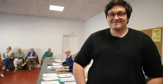 photo  benjamin réthoré, le jeune chef de chœur, était présent lors de cette assemblée générale.  &copy;  co 