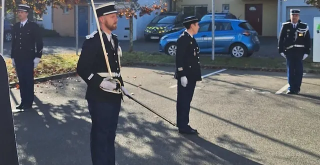 photo  la cérémonie de prise de commandement du lieutenant pacholski s’est déroulée samedi matin.  &copy;  gendarmerie de saint-mars-la-brière 