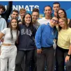 photo  le groupe des nageurs du cos natation de chalonnes qui a participé aux championnats de france à aigueblanche (savoie), en août. 