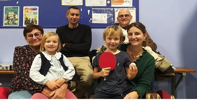 photo  à 8 ans, arthur participe à son premier tournoi de tennis de table.  &copy;  ouest-france 