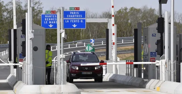 photo  sur l’a11, qui relie paris à nantes via le mans, l’échangeur de connerré (sarthe) est ouvert depuis avril 2021. ?  &copy;  thomas bregardis /  archives ouest-france 