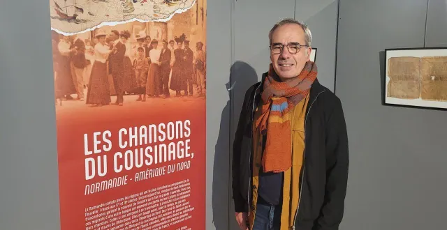 photo  yvon davy, fondateur et directeur de la loure, présente au grand public cette exposition, fruit d’un travail collectif au sein de l’association.  &copy;  ouest-france 