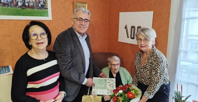 photo  marie hamon avait fêté ses 106 ans, le 24 février 2025, à son domicile aiglon.  &copy;  ouest-france 