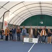 photo  l’inauguration par les élus de malicorne et noyen et les fans de tennis. 