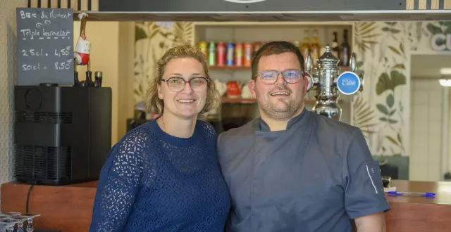 photo  florence et bertrand, les gérants du flober.  &copy;  le maine libre 