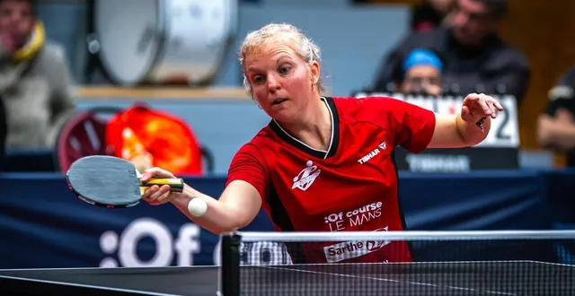 photo  élodie nivelle a apporté le dernier point aux mancelles.  &copy;  arnaud despelchain 