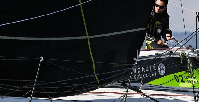 photo  lomano takasi s’élance ce dimanche pour sa seconde transat en class40.  &copy;  guillaume saligot / ouest-france 