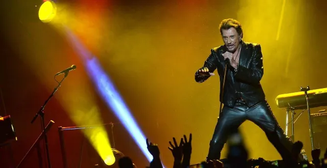 photo  johnny hallyday, lors d’un concert en juin 2013 au mans (sarthe) dans la salle antarès.  &copy;  archives ouest-france/joël le gall 