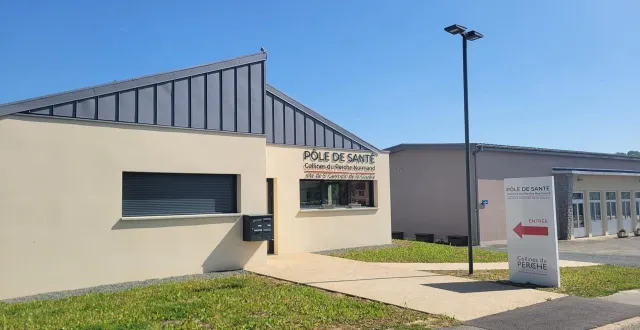 photo  l’antenne du pôle de santé de saint-germain-de-la-coudre, un bâtiment flambant neuf.  &copy;  ouest-france 