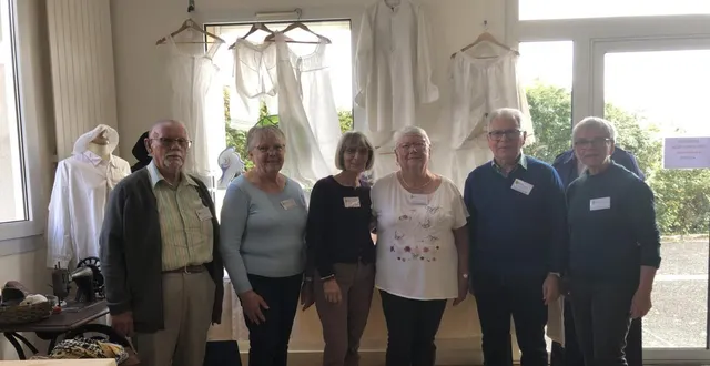 photo  henri moutel, marie-thérèse nycek, danielle ledru, roselyne bouvet, jean-claude boussion et denise renault  &copy;  le maine libre 