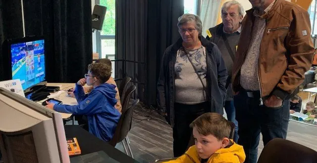 photo  les jeux sur des consoles anciennes ont séduit le jeune public.  &copy;  le maine libre 
