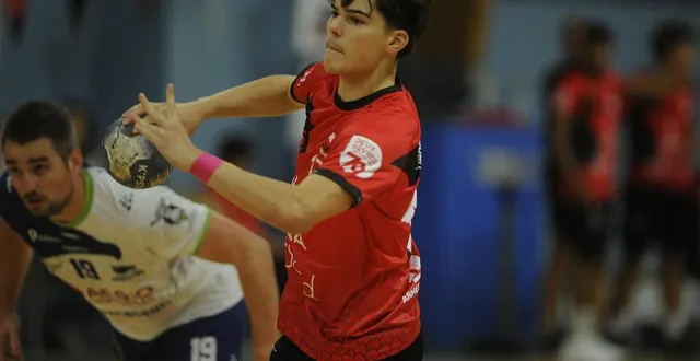 photo  marius badoz et les niortais n’ont pas trouvé de solutions contre bouguenais, samedi 25 octobre 2025.  &copy;  co - christophe bernard 