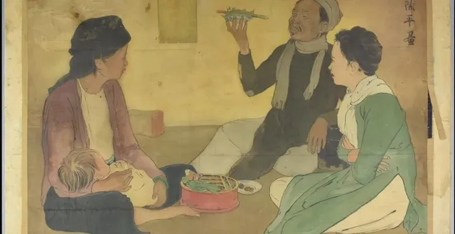 photo  l’œuvre de thang tràn phènhn, « le repas », a été adjugée à 230 000 €, lors de ces enchères records pour l’hôtel des ventes de la flèche (sarthe).  &copy;  cyril duval enchères 