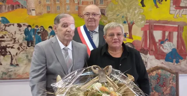 photo  les mariés, jacques et jocelyne martineau.  &copy;  ouest-france 