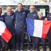 photo  de gauche à droite : tony randriamora (joueur), patrick leveau (coach adjoint), florent théron (sélectionneur), jacques maupilier (joueur, gardien de but), anne maupilier (intendante), jacques hamard (joueur, capitaine). 