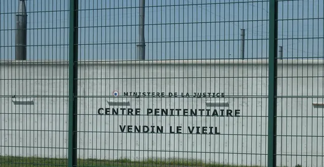 photo  le centre pénitentiaire de vendin-le-vieil (nord) est l’un des deux centres pénitentiaires de haute sécurité du pays adaptés aux détenus liés au crime organisé, ici le 14 mai 2025.  &copy;  michel euler / archives afp 
