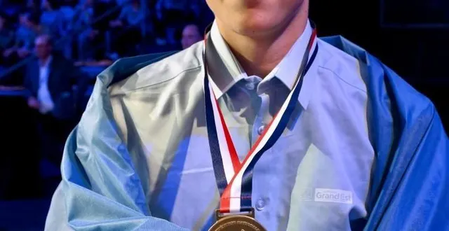 photo  un parcours auréolé d’or pour benjamin blégean.  &copy;  document remis 