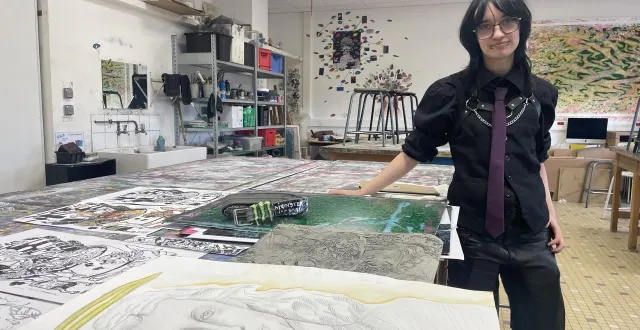 photo  hoshi, un artiste de 17 ans, est scolarisé au lycée marguerite-de-navarre.  &copy;  ouest-france 