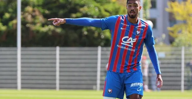 photo  léandro morante retrouve du rythme avec le sm caen, après sa blessure musculaire à la cuisse, contractée en début de saison.  &copy;  marc olejnik 