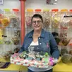 photo  patricia bazin, 60 ans, vends depuis presque trente ans des bonbons dans son magasin, 18, rue du 6-juin à flers (orne). 