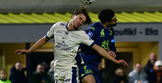 photo  mohamed hafid et les caennais ont frôlé une énorme désillusion à saint-brieuc vendredi 31 octobre 2025.  &copy;  philippe kermoal 
