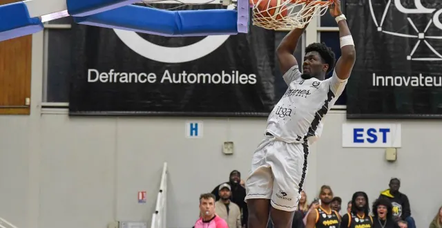 photo  hugo kandem et l’union rennes basket ont réalisé un gros coup, ce vendredi 31 octobre, en faisant tomber levallois.  &copy;  jocelyne régent 