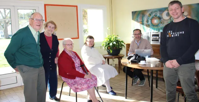 photo  une vingtaine de résidents a pris part à l’action proposée, jeudi.  &copy;  ouest-france 