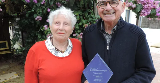 photo  monique et michel jouy ont obtenu le premier prix au festival 2025 de courts métrages de saint-paul-de-vence.  &copy;  co. 