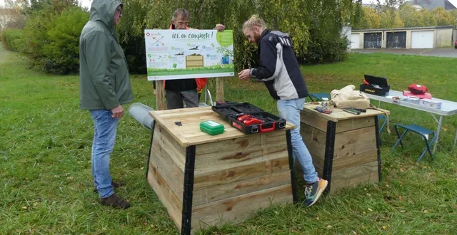photo  le composteur est installé rue rené gautier.  &copy;  le maine libre 