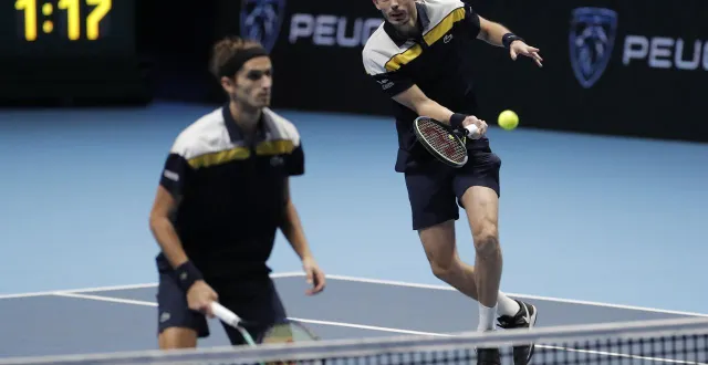 photo  mahut - herbert, ce sont 21 tournois gagnés ensemble. parmi lesquels, les quatre du grand chelem et deux masters, dont celui de 2021, à turin.  &copy;  guglielmo mangiapane / reuters 