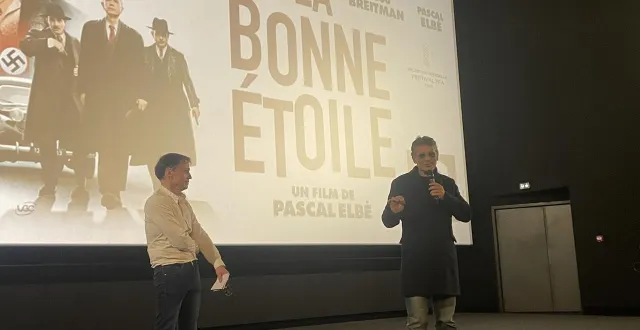 photo  l’acteur et réalisateur pascal elbé a présenté son nouveau film, la bonne étoile, devant le public de planet ciné, à alençon (orne).  &copy;  ouest-france 