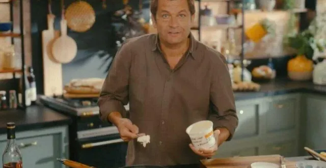 photo  quand laurent mariotte utilise de la crème fraîche ornaise sur tf1.  &copy;  capture d’écran tf1 