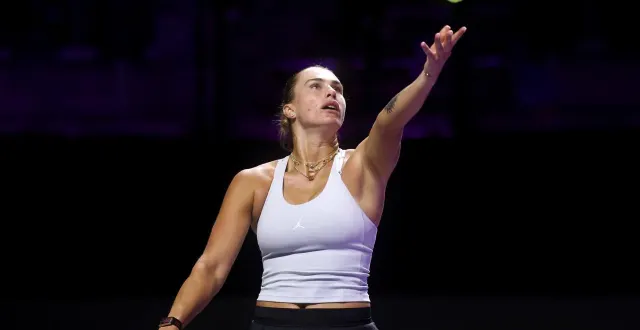 photo  aryna sabalenka va affronter nick kyrgios dans une bataille des sexes, le 25 décembre prochain.  &copy;  getty images via afp 