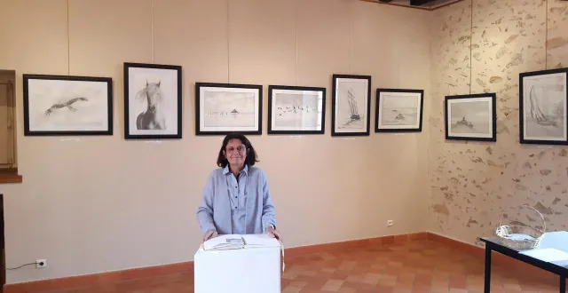 photo  catherine touroul peint d’après des photos qu’elle prend, en faisant attention à la lumière.   &copy;  catherine touroul 