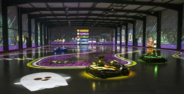 photo  la particularité de ce karting : la réalité augmentée.  &copy;  le maine libre - denis lambert 