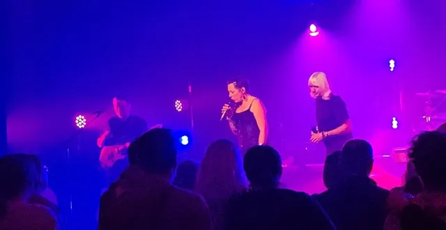 photo  un public nombreux et enthousiaste pour saluer le concert de singulier pluriel en hommage à jean-jacques goldman.  &copy;  singulier pluriel 